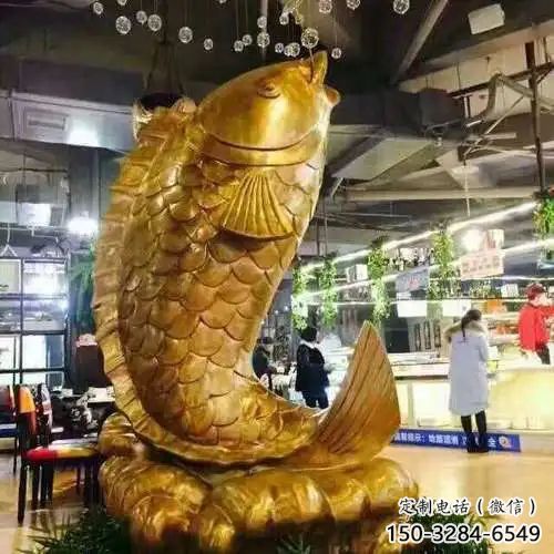 風(fēng)景區(qū)鯉魚銅雕塑廠家 售樓處廣場雕塑 仿古擺件