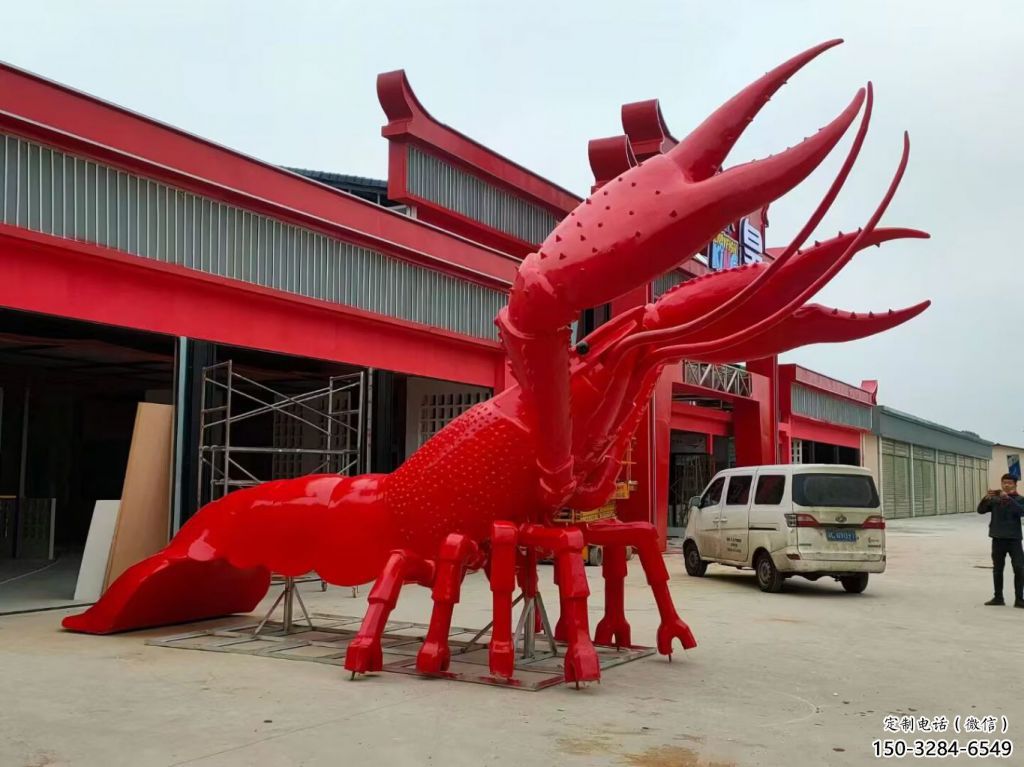 玻璃鋼園林龍蝦雕塑 風景區仿真雕塑 廣場小品 玻璃鋼園林龍蝦雕塑 風景區仿真雕塑 廣場小品