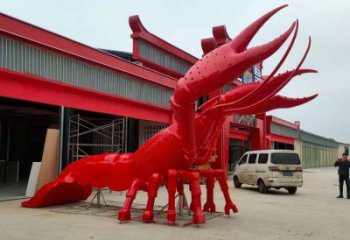 玻璃鋼園林龍蝦雕塑 風(fēng)景區(qū)仿真雕塑 廣場(chǎng)小品