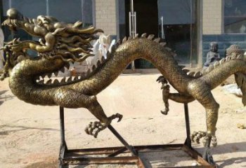 大型龍頭雕塑，黃銅材質(zhì)，公園園林?jǐn)[件