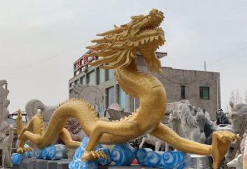 提供龍頭雕塑廠家，鑄銅動物雕塑，房地產售樓處擺件