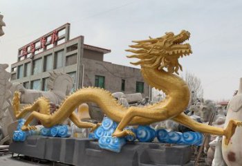 預定大型龍頭雕塑，鑄銅動物雕塑，房地產(chǎn)售樓處擺件