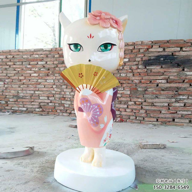 抽象狐貍雕塑 店門(mén)口彩繪雕塑 步行街?jǐn)[件 抽象狐貍雕塑 店門(mén)口彩繪雕塑 步行街?jǐn)[件