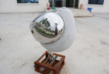 售樓部鳥類雕塑，景觀題材，抽象工藝