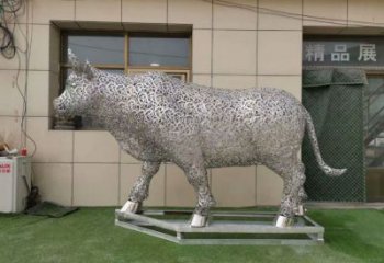 廣場小牛雕塑，動物擺件，仿古工藝