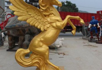 廣場(chǎng)天馬雕塑，動(dòng)物擺件，仿古工藝