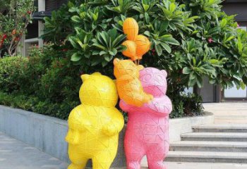 醫院狗熊雕塑，仿古動漫雕塑，仿古擺件