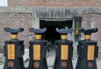 幼兒園酒瓶雕塑，鐵藝文化雕塑，鑄造制作