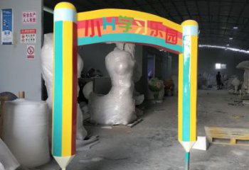 草地鉛筆雕塑 現(xiàn)代校園小品 大型雕塑