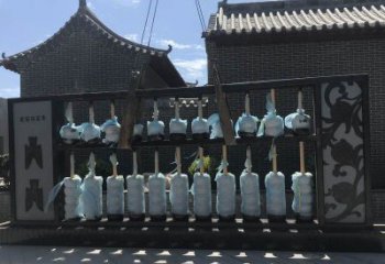 園林算盤雕塑 大型景觀小品 中式雕塑