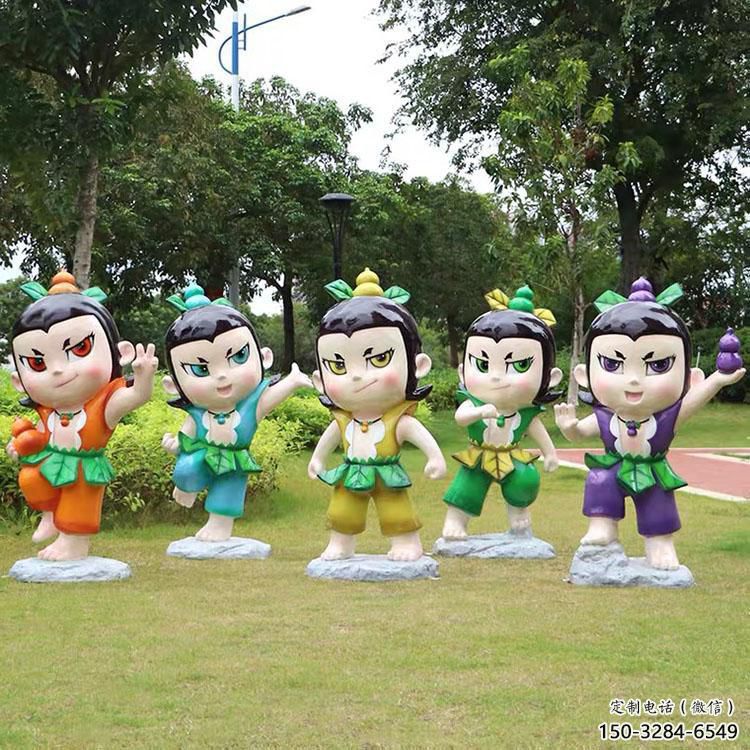 卡通葫蘆娃雕塑生產(chǎn) 店門口園林雕塑 動(dòng)漫小品 卡通葫蘆娃雕塑生產(chǎn) 店門口園林雕塑 動(dòng)漫小品