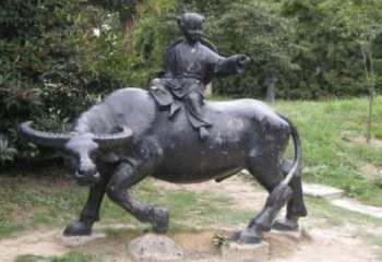 公園牧童雕塑廠家 戶外民俗雕塑 抽象鑄銅雕塑