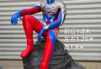 商場奧特曼雕塑 卡通雕塑 店門口小品