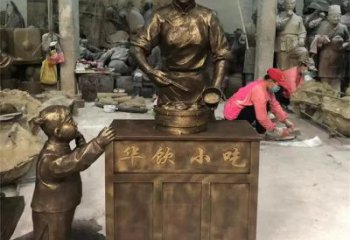 售樓處貨郎雕塑 商業街雕塑 民俗擺件