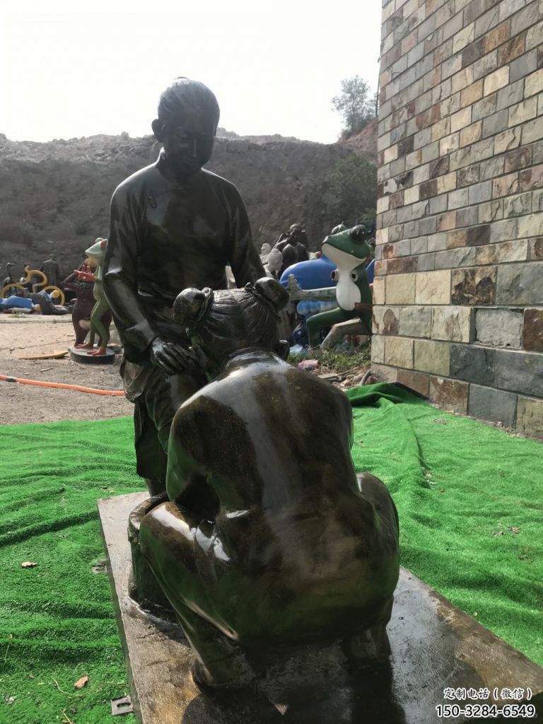 街道孝道雕塑 現代景觀人物雕塑 彩繪文化雕塑 街道孝道雕塑 現代景觀人物雕塑 彩繪文化雕塑
