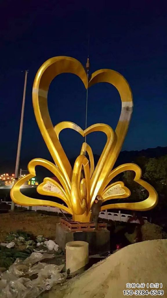別墅區(qū)雙心雕塑 大型別墅區(qū)雕塑 剪影心心相印雕塑 別墅區(qū)雙心雕塑 大型別墅區(qū)雕塑 剪影心心相印雕塑
