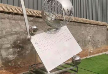 現(xiàn)代電腦雕塑 大型別墅區(qū)雕塑 彩繪筆記本雕塑