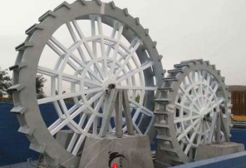 鑄造齒輪雕塑 中式村口機械雕塑 景觀工業雕塑
