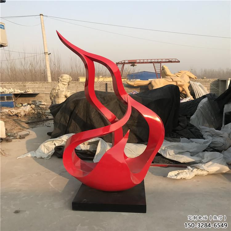 廣場(chǎng)火把雕塑 抽象星火相傳主題 烤漆篝火雕塑 廣場(chǎng)火把雕塑 抽象星火相傳主題 烤漆篝火雕塑
