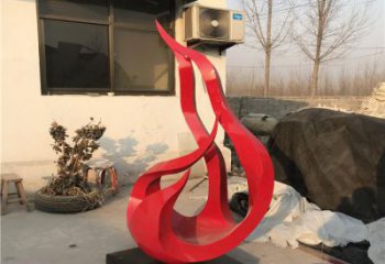 公園火把雕塑 創(chuàng)意企業(yè)篝火雕塑 美陳星火相傳主題