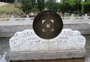 廣場(chǎng)古幣雕塑 抽象銅幣雕塑 烤漆雕塑