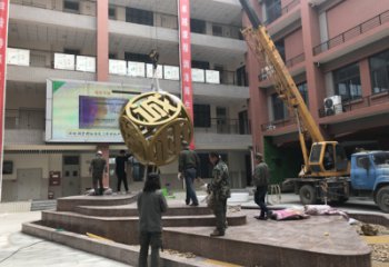校園立方體雕塑 啞光幾何體雕塑 景觀雕塑