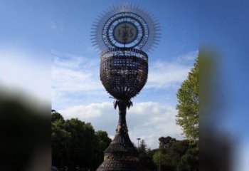 創意獎杯雕塑廠家 啞光標識雕塑 公園紀念雕塑