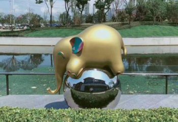 大象雕塑常用，景觀概念，卡通大象雕塑展品