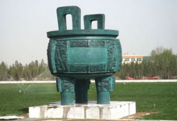 圓鼎雕塑，銅器景觀雕塑，鑄銅工藝