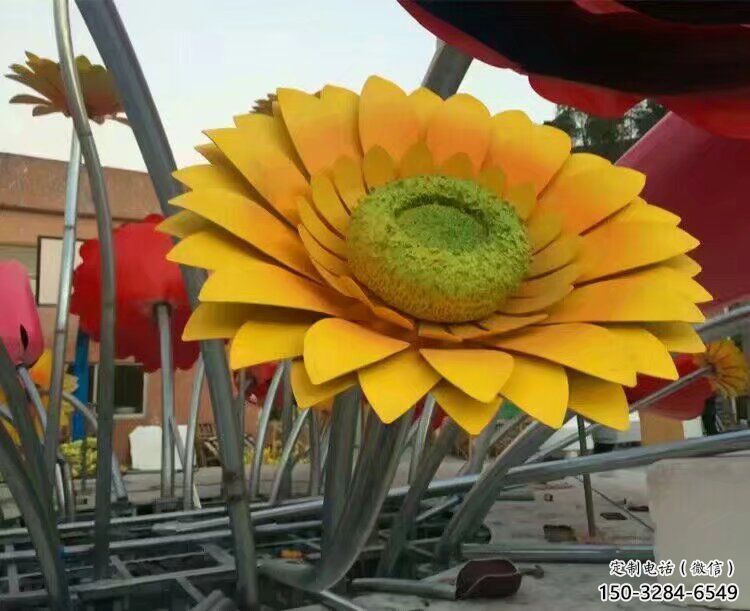 雕塑花籃裝飾精品，景觀概念，體育花朵花籃雕塑通用