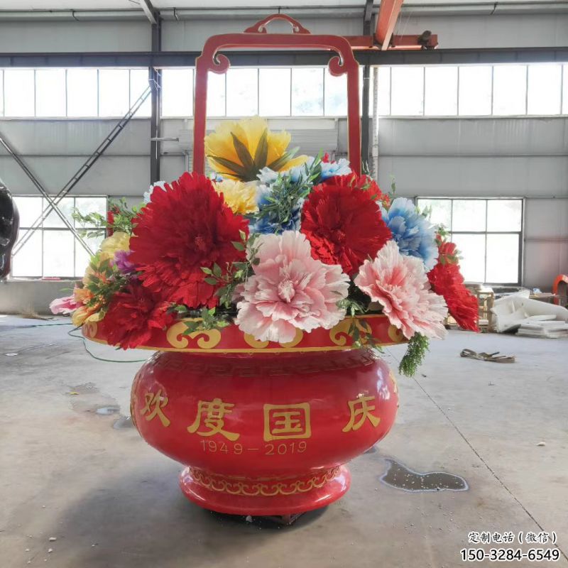 公園花籃雕塑標(biāo)準(zhǔn)，拉絲工藝，景觀花籃雕塑精品