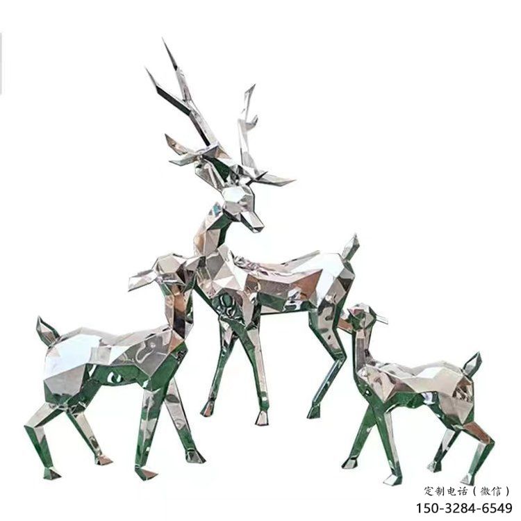 幾何小鹿雕塑制造商,動(dòng)物擺件,切面小鹿雕塑定制 幾何小鹿雕塑制造商,動(dòng)物擺件,切面小鹿雕塑定制