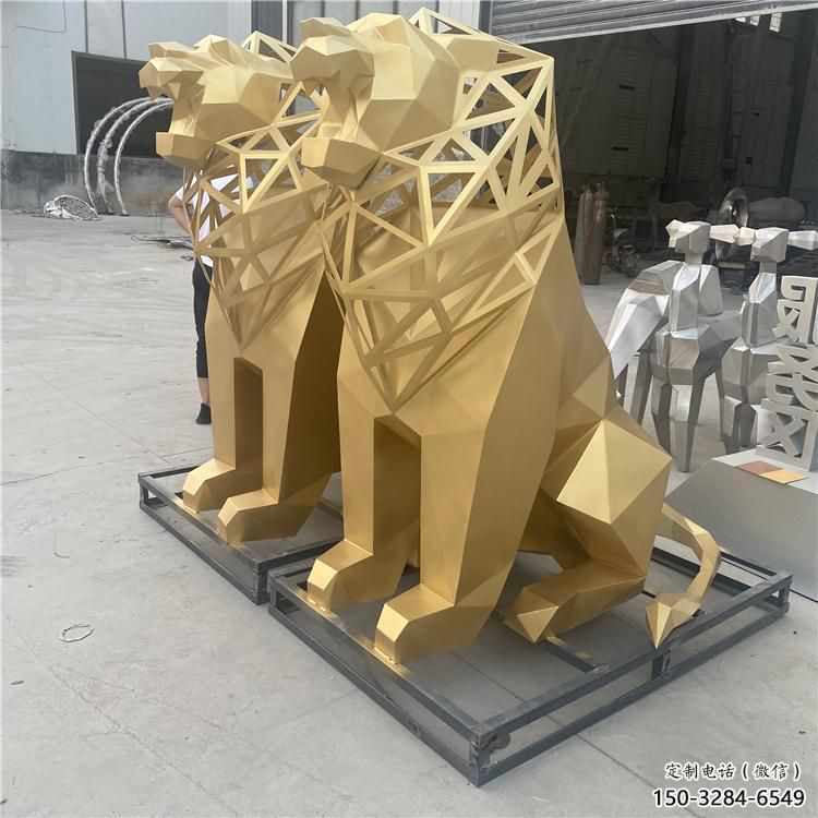 廣場獅子雕塑批發(fā),動物系列,不銹鋼獅子雕塑制作 廣場獅子雕塑批發(fā),動物系列,不銹鋼獅子雕塑制作