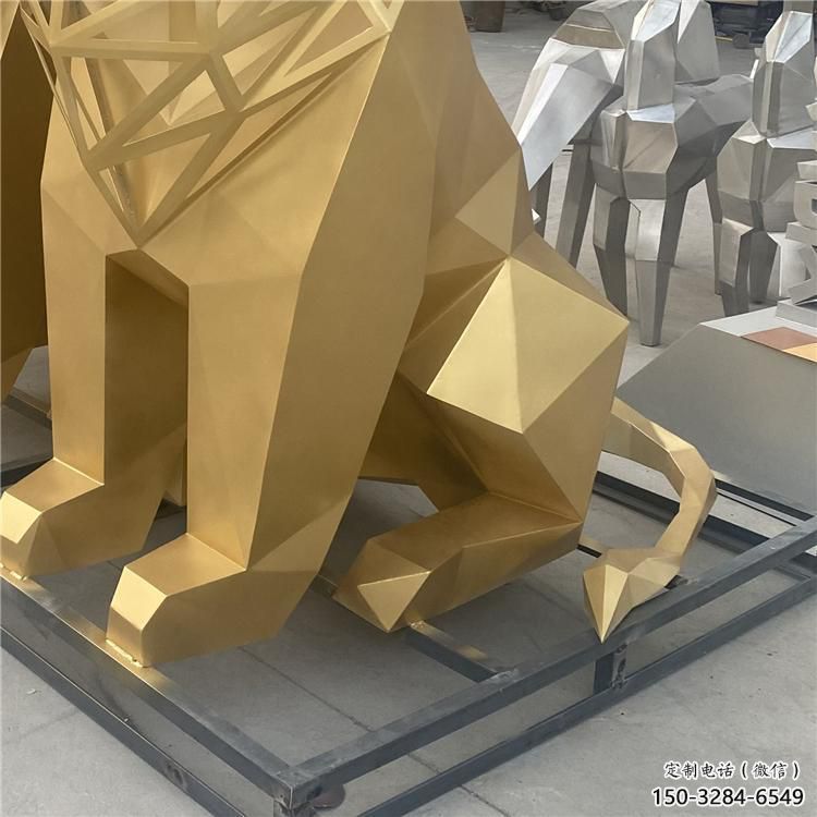 幾何獅子雕塑制造,金屬構(gòu)件,不銹鋼獅子雕塑提供 幾何獅子雕塑制造,金屬構(gòu)件,不銹鋼獅子雕塑提供