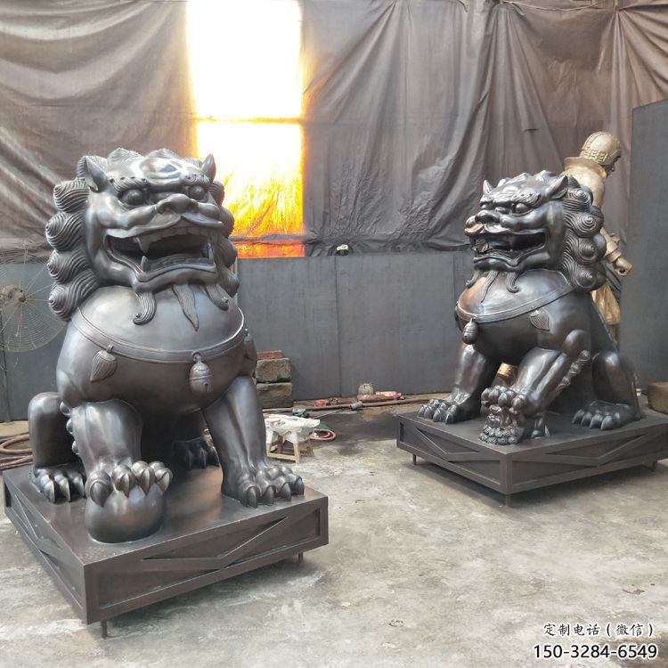鑄銅獅子雕塑展品,景觀概念,黃銅蹲獅雕塑優(yōu)選 鑄銅獅子雕塑展品,景觀概念,黃銅蹲獅雕塑優(yōu)選