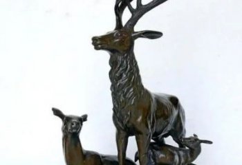 銅梅花鹿雕塑供需，多彩藝術(shù)，梅花鹿銅雕塑制造商