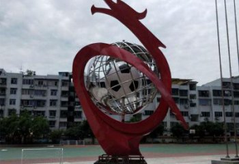 地球儀雕塑制造商，小區擺件，白鋼地球儀噴泉雕塑提供