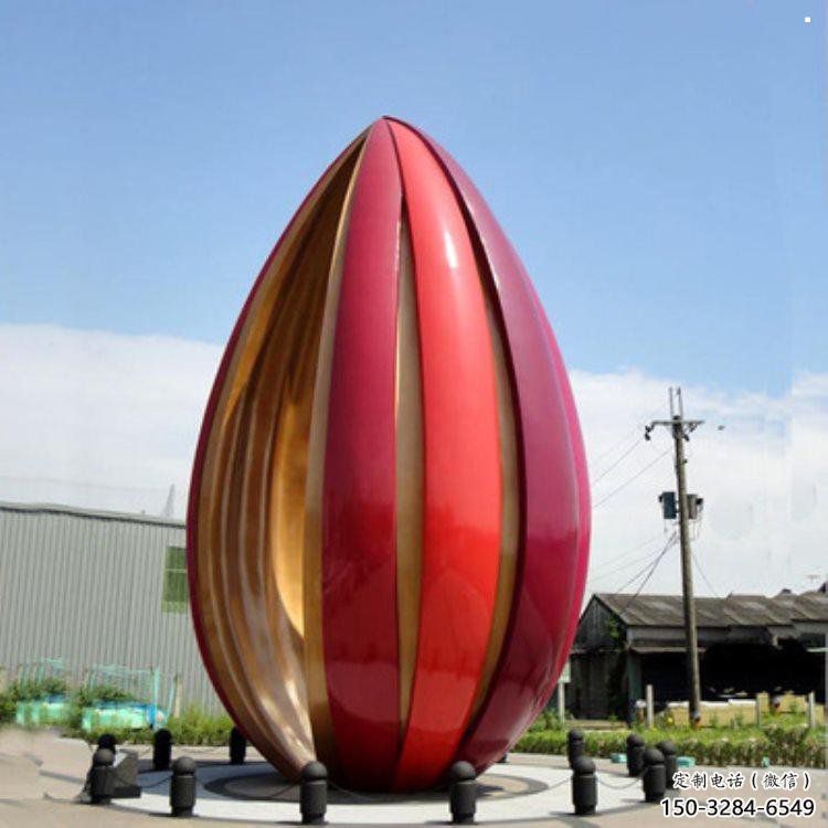 郁金香雕塑定價，街景小品，不銹鋼郁金香雕塑工廠