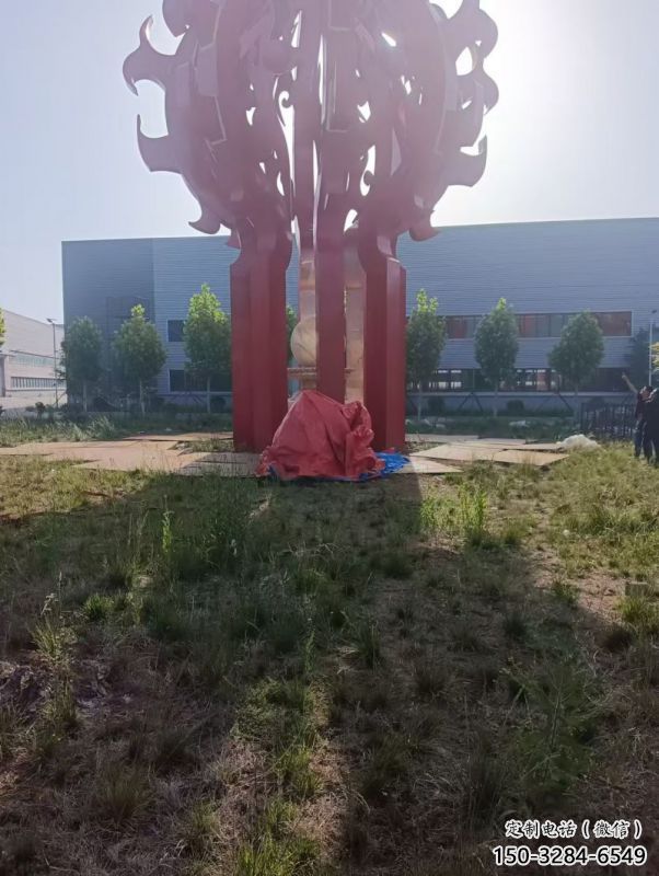 火球雕塑，精神堡壘火球雕塑落地展示