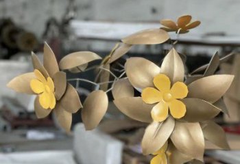 櫻花雕塑制造商，小區(qū)擺件，不銹鋼櫻花雕塑制造商