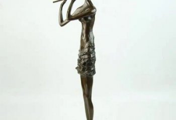 彈古箏雕塑批發，美陳雕塑，主題民俗人物雕塑標準