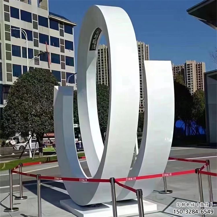 售樓部圓環(huán)雕塑,噴砂發(fā)光雕塑,烤漆題材 售樓部圓環(huán)雕塑,噴砂發(fā)光雕塑,烤漆題材