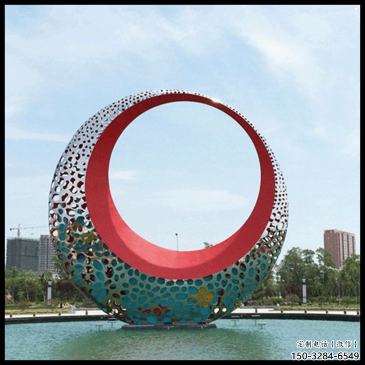 小區(qū)月牙雕塑,拉絲景觀雕塑,抽象效果 小區(qū)月牙雕塑,拉絲景觀雕塑,抽象效果