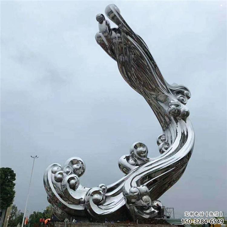 云朵雕塑，鏤空景觀雕塑，抽象效果