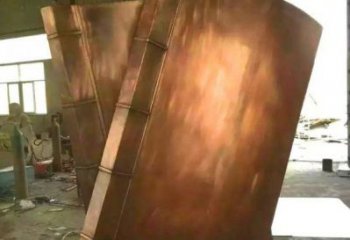 蘭州鑄銅書籍供應，街景小品，銅書籍雕塑廠家優(yōu)價