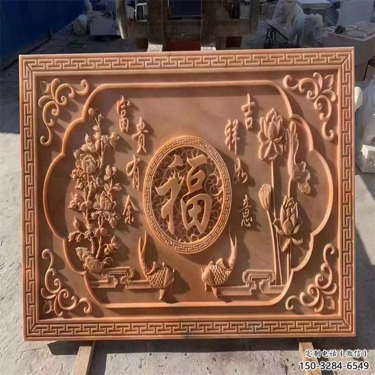 文昌浮雕制造商，室外軟裝，景觀福字浮雕制作廠家