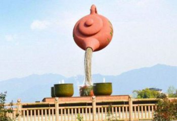 新樂公園天壺雕塑工廠，不銹鋼材質，圓雕形式