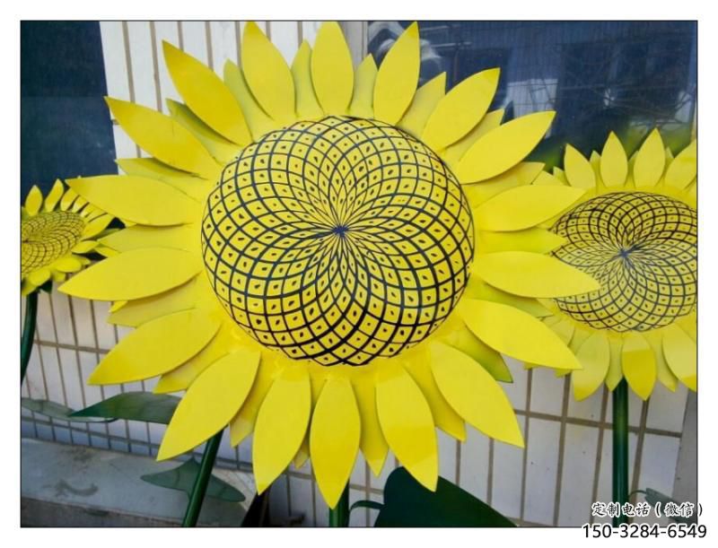 綏化抽象花籃雕塑展品，小區雕塑，葵花花籃雕塑工程制作精選