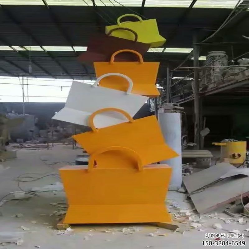 十堰烤漆挎包雕塑制造商，室外軟裝，景觀挎包雕塑制作