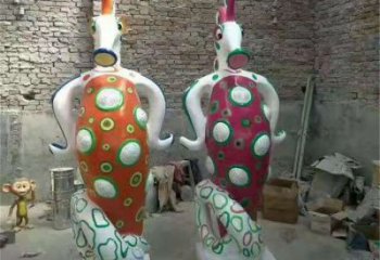 鹽城幼兒園河馬雕塑，動(dòng)漫文化雕塑，卡通動(dòng)物制作